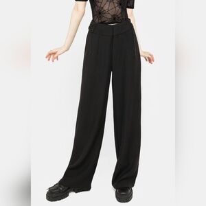 Disturbia Black Straight-Leg Pants